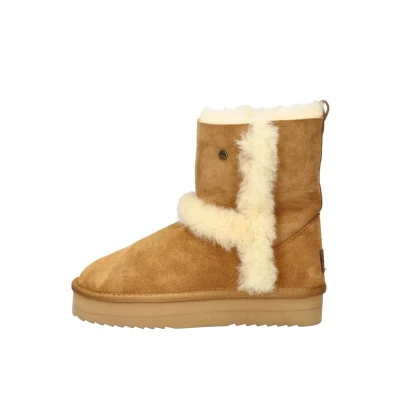 Afbeelding van Warmbat Australia Kangaroo Plateau dames gevoerde boot Cognac Maat 37