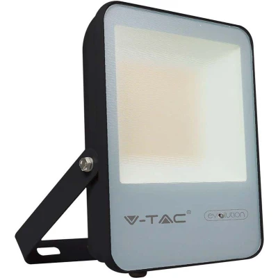 Afbeelding van V TAC VT 50185 Zwarte LED Schijnwerpers 185lm/w Evolution IP65 50W 7870 Lumen 6400K 5 Jaar