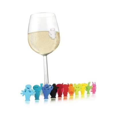 Afbeelding van Vacu Vin Party People glasmarkers, 12 stuks