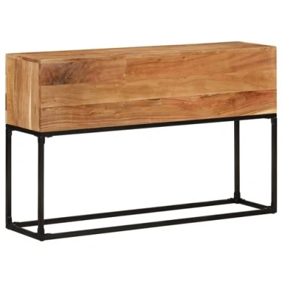 Afbeelding van Wandtafel 120x30x75 cm massief acaciahout
