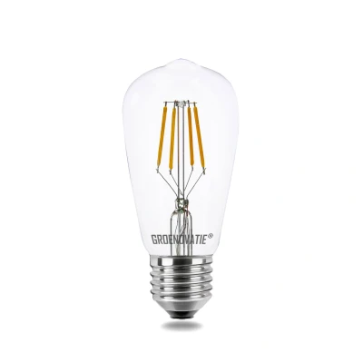 Afbeelding van E27 LED Filament Rustikalamp 4W Extra Warm Wit Dimbaar
