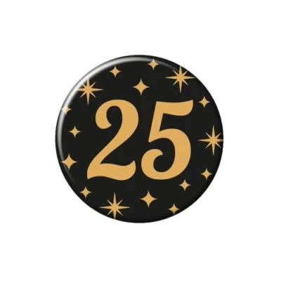 Afbeelding van Paperdreams Button Classy Party 25 jaar