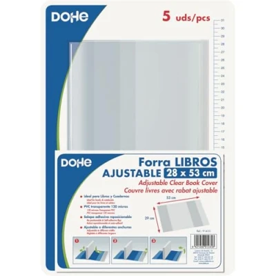 Afbeelding van Dohe 91430 boekhoezen 28 x 53 cm, 5 stuks