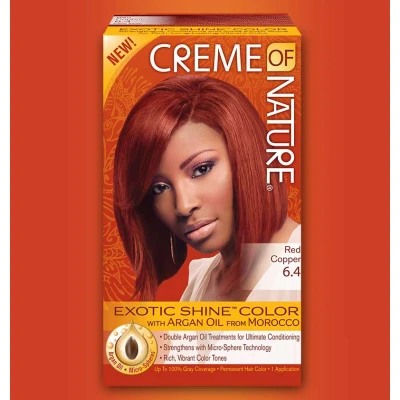 Afbeelding van Creme of Nature Argan Oil Exotic Shine Hair Colour 7.64 Bronze Copper