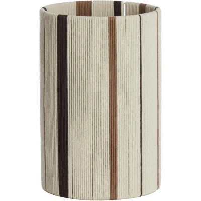 Afbeelding van Light &amp; Living Kap cilinder 20 30 cm MEDAN crème+bruin+donker bruin
