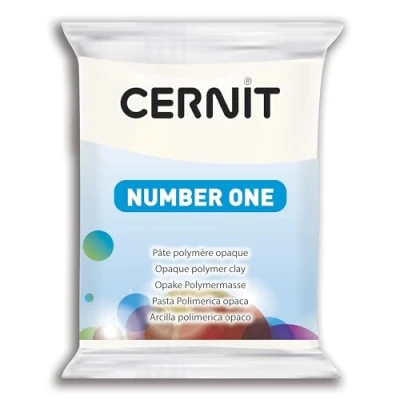 Afbeelding van Creativ Company Cernit Boetseerklei Opaque White, 56 gram