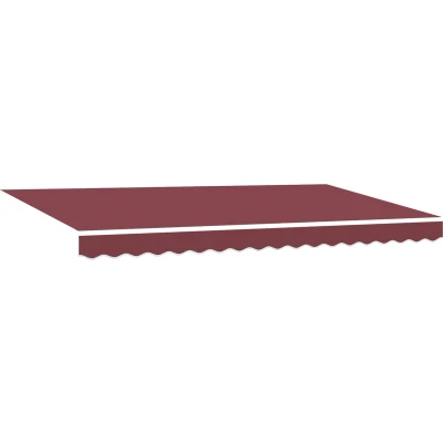 Afbeelding van Vervangende Luifelstof voor 4x2 m Frame Bordeauxrood