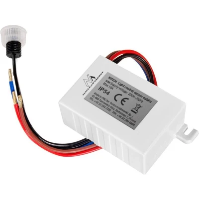 Afbeelding van Maclean MCE34 Schemer schakelaar met externe sensor 2300W 50Hz 10A