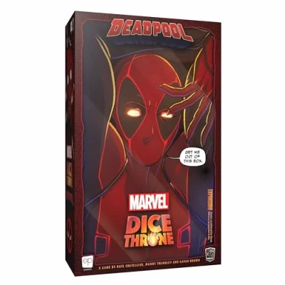 Image de USAopoly Marvel Dice Throne Deadpool Deluxe jeu de dés et cartes À partir 14 ans 2 à 6 joueurs Temps 30 minutes