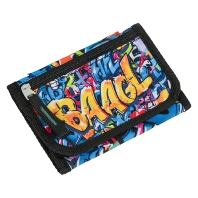 Afbeelding van Baagl Pochette tour de cou pour enfant Portefeuille garçon porte monnaie, mini Skatepark