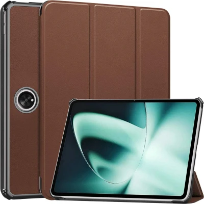 Afbeelding van iMoshion Tablet Hoes Geschikt voor OnePlus Pad Trifold Bookcase Bruin