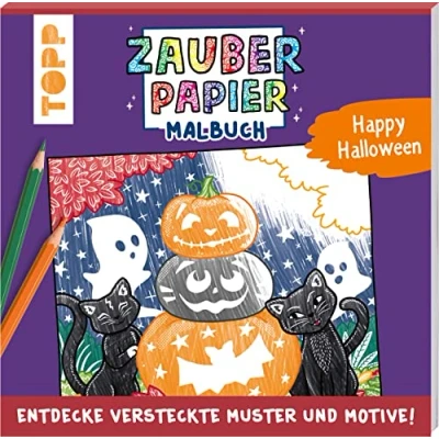 Afbeelding van Zauberpapier Malbuch Happy Halloween
