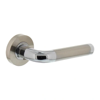 Afbeelding van Intersteel Deurklink chroom / nikkel Agatha Ø52x10 mm