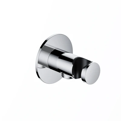 Afbeelding van Hotbath Wandsteun met uitlaat Geborsteld Messing PVD AC515BBP