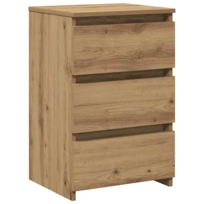 Afbeelding van vidaXL Nachtkastje 40x35x62,5 cm bewerkt hout artisanaal eikenkleur