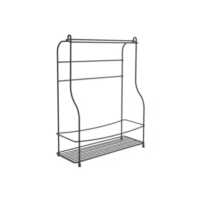 Afbeelding van Metaltex Keukenrek 33x42x12 cm Zwart/Metaal