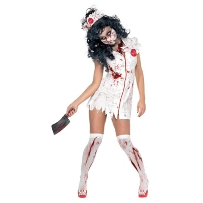 Afbeelding van &quot;Halloween Zombieverpleegsterpak voor vrouwen Verkleedkleding Medium&quot;