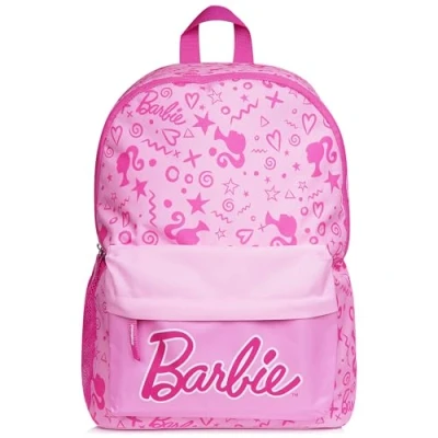 Afbeelding van Barbie Kinderrugzak schooltas kleuterschool voor basisschool schooltas, meisjes cadeau idee, roze, M, Roze