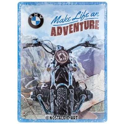 Afbeelding van Metalen Bord 30x40 cm BMW Make Life an Adventure