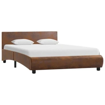 Image de vidaXL Cadre de lit sans matelas marron similicuir 120x200 cm285476
