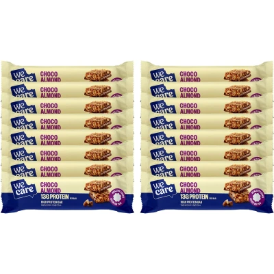 Afbeelding van We Care Choco Almond High Protein Bar 45GR