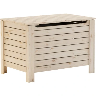 Afbeelding van vidaXL Opbergbox met deksel RANA 80x49x54 cm massief grenenhout