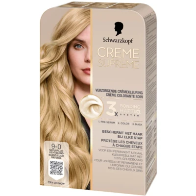 Afbeelding van Schwarzkopf CREME SUPREME 9 0 Permanente Haarverf Haarkleuring