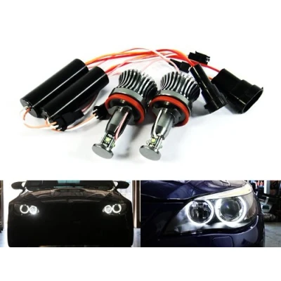 Afbeelding van RZG Set van 2 Angel Eye LED koplampen voor DRL H8 40W E90 E92 E82 E60 E70 E71 Z4 wit