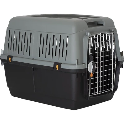 Afbeelding van Duvoplus Reisbench Hond Bracco Eco Iata Travel Box 5 81x60x61,5cm Max. 15 40kg Grijs/groen 1st