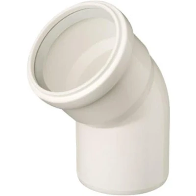 Afbeelding van Ubbink Rolux T120 PP bocht 80mm 45 wit