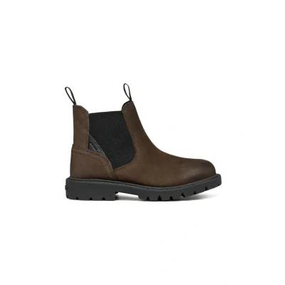 Afbeelding van Geox J Shaylax Boy, enkellaars voor heren, Zwarte Koffie
