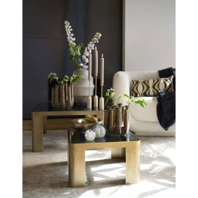 Afbeelding van Oxe sidetable set van 2 antiek brons