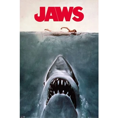 Afbeelding van Poster Jaws 91.5 X 61 Cm Multicolor