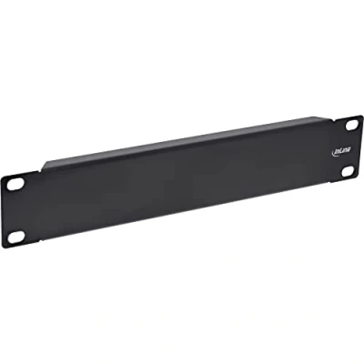 Afbeelding van InLine® Blindbord 10 inch, 1U, RAL 9005 zwart