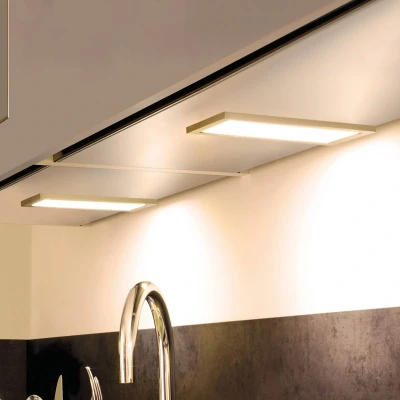 Afbeelding van LED meubellamp Sky dimmer 2/set 3000K RVS