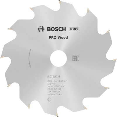 Afbeelding van Bosch Accessories Optiline Wood 2608641168 Hardmetaal cirkelzaagblad 140 x 20 2.4 mm Aantal tanden: 12 1 stuk(s)