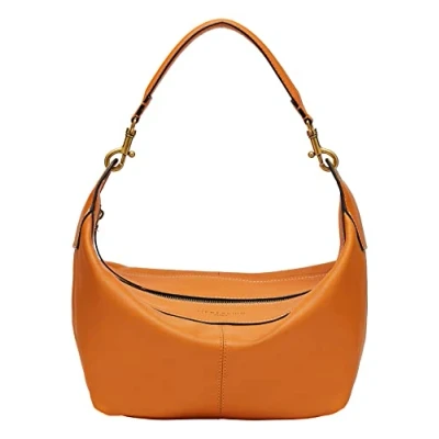 Afbeelding van LIEBESKIND BERLIN Leren Schoudertas Avondtas Liza Hobo Pumpkin Spice Oranje