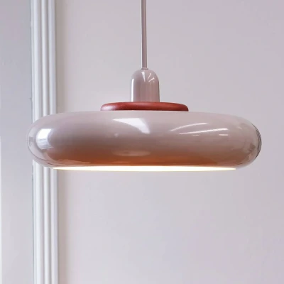 Afbeelding van Dyberg Larsen Planet hanglamp, melkwit, Ø 40 cm, metaal
