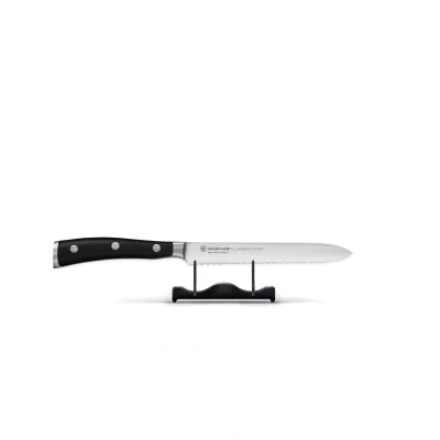Image de Wüsthof Couteau à saucisses Classic Ikon avec bord ondulé 14 cm