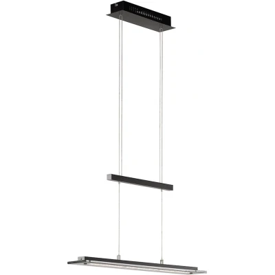 Afbeelding van LED hanglamp Tenso, nikkel, 115 cm, metaal, CCT, dimmer