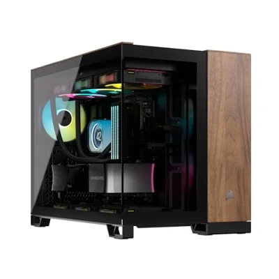 Afbeelding van Corsair Geh mATX 2500X Midi tower PC behuizing Zwart, Walnoot