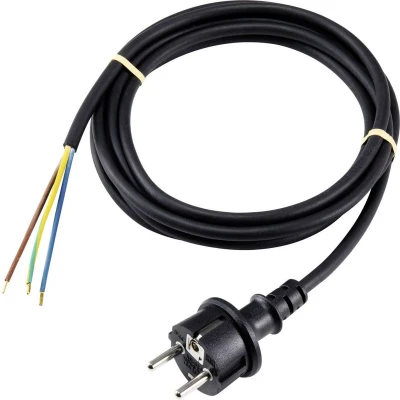 Afbeelding van Sygonix SY 5043464 Stroom Aansluitkabel Zwart 3.00 m