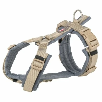 Afbeelding van Trixie Hondentuig Premium Trekking Zand Taupe / Grafiet Grijs 53 64X2 CM