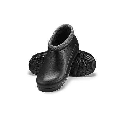Afbeelding van ESTRO K042 Tuinklomp voor heren tuinschoenen dames, tuinklompen heren, klomp van kunststof zwart.