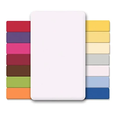 Afbeelding van CelinaTex Lucina Jersey hoeslaken voor kinderen, 60x120 70x140 cm, sneeuwwit, 100% gekamd katoen, superzacht, Öko Tex gecertificeerd
