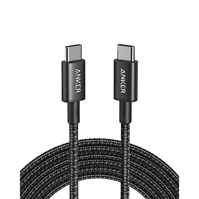 Afbeelding van Anker New Nylon USB C naar 2.0 100 W 10 ft kabel B2C One Black Iteration 1
