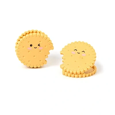 Afbeelding van Legami Set van 4 clips voor het sluiten pakketten, 5 x cm, thema koekje