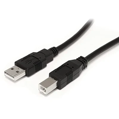 Afbeelding van Kabel USB A naar B Startech USB2HAB30AC Zwart