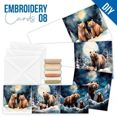Afbeelding van Stitch and Do Cards 8 Berries Beauties Grizzly
