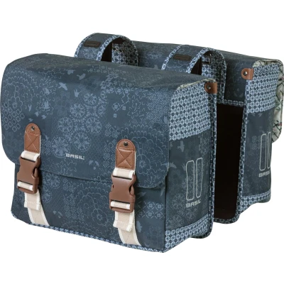 Afbeelding van Dubbele fietstas Basil Boheme Carry All 35 liter 37 x 15 cm blauw